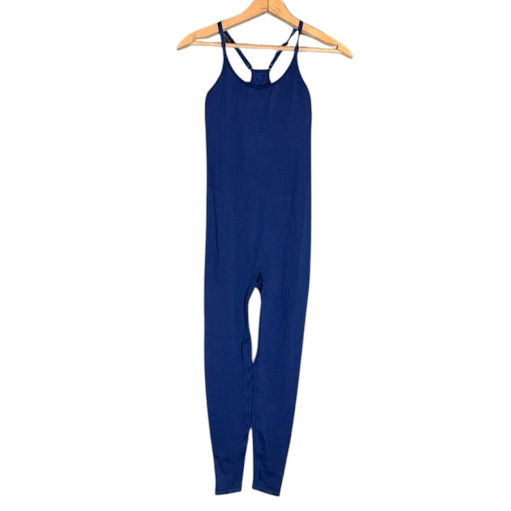 Victoria’s Secret Pink Active blue one piece athletic bodysuit Size XS